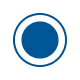 Blue circle on black background